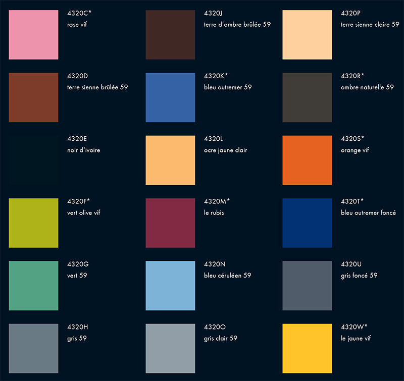 Cartella Colori Le Corbusier