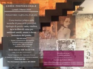 Corso per posatori di carta da parati 